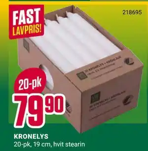 Europris KRONELYS tilbud