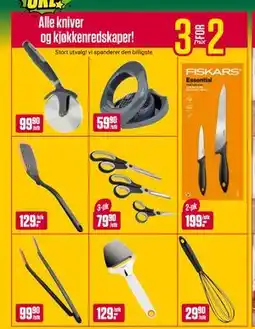 Europris Alle kniver og kjøkkenredskaper! tilbud