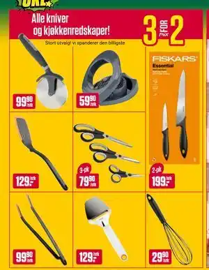 Europris Alle kniver og kjøkkenredskaper! tilbud