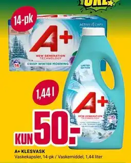 Europris A+ KLESVASK tilbud