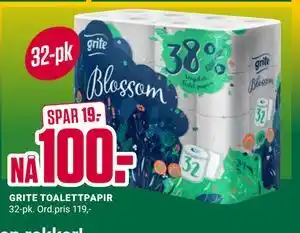 Europris GRITE TOALETTPAPIR tilbud
