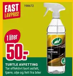 Europris TURTLE AVFETTING tilbud