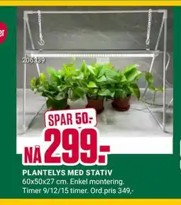 Europris PLANTELYS MED STATIV tilbud