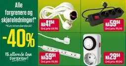 Europris Alle forgrenere og skjøteledninger! tilbud