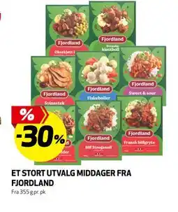 Bunnpris ET STORT UTVALG MIDDAGER FRA FJORDLAND tilbud