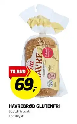 Bunnpris HAVREBRØD GLUTENFRI tilbud