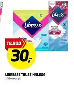 Bunnpris LIBRESSE TRUSEINNLEGG tilbud