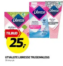 Bunnpris UTVALGTE LIBRESSE TRUSEINNLEGG tilbud