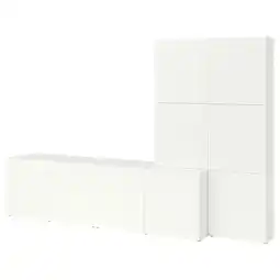 IKEA BestÅ Oppbevaring med dører, hvit Lappviken/hvit, 300x42x193 cm tilbud