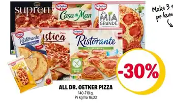 All DR. OETKER pizza