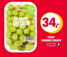 Coop Extra Coop grønne druer tilbud