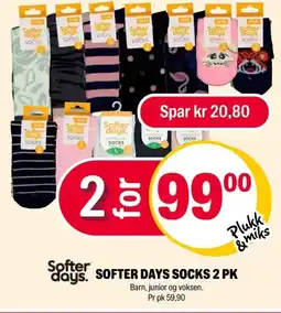 Coop Extra Softer Days socks 2 pk tilbud