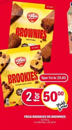 Coop Extra Freia Brookies og brownies tilbud