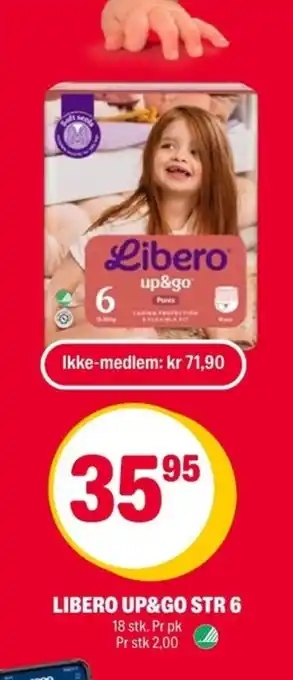 Coop Extra Libero Up&go str 6 tilbud