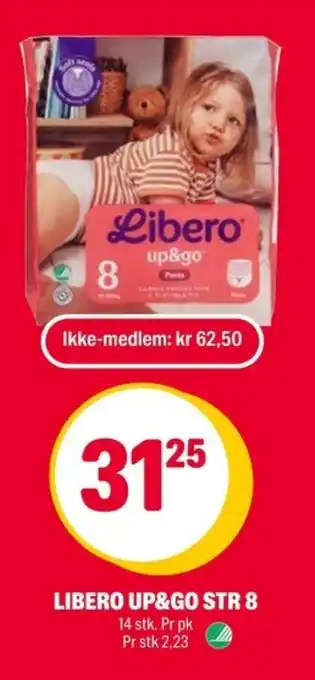 Coop Extra Libero Up&go str 8 tilbud