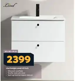 Megaflis Lind Delight small 60 hvit tilbud
