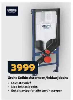 Megaflis Grohe Solido sisterne m/lekkasjeboks tilbud