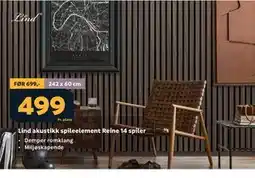 Megaflis Lind akustikk spileelement Reine 14 spiler tilbud