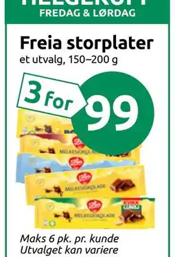 Joker Freia storplater tilbud