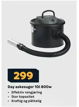 Megaflis Day askesuger 10l 800w tilbud