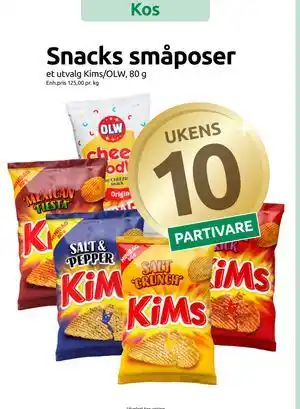 Joker Snacks småposer tilbud