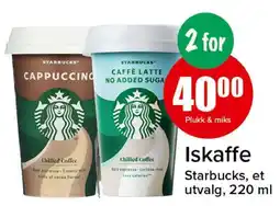 Spar Iskaffe Starbucks tilbud