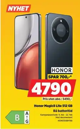 POWER Honor Magic8 Lite 512 GB tilbud