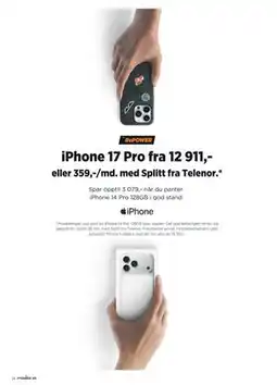POWER iPhone 17 Pro tilbud