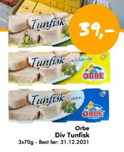 Havaristen ORBE Div tunfisk tilbud