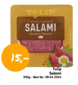Havaristen TULIP Salami tilbud