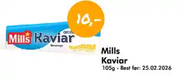 Havaristen MILLS Kaviar tilbud