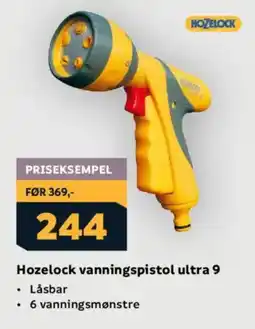 Megaflis Hozelock vanningspistol ultra 9 tilbud