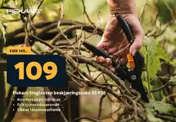 Megaflis Fiskars singlestep beskjæringssaks ss p26 tilbud