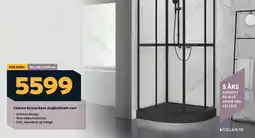 Megaflis CELESTE Serata buet dusjkabinett sort tilbud