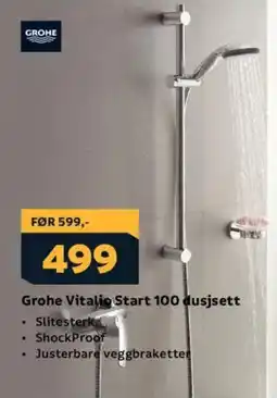 Megaflis GROHE Vitalio start 100 dusjsett tilbud