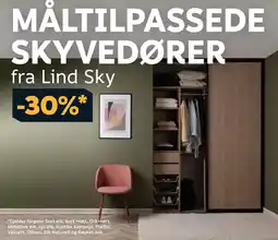 Megaflis Måltilpassede skyvedører tilbud