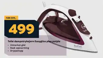 TEFAL Dampstrykejern Easygliss plus purple