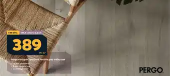 Pergo vinylgulv lysefjord pad pro grey valley oak