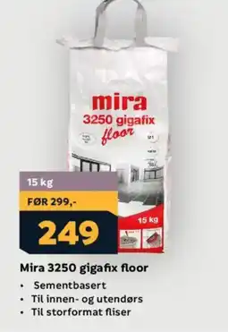 Megaflis MIRA 3250 Gigafix floor tilbud