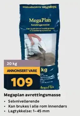 Megaflis MEGAPLAN Avrettingsmasse tilbud