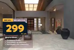 Megaflis Quartz silver tilbud