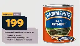 Megaflis HAMMERITE No.1 anti-rust brun tilbud