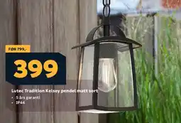 Megaflis Lutec tradition kelsey pendel matt sort tilbud