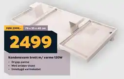 Megaflis Kondensvann brett m/varme 120w tilbud