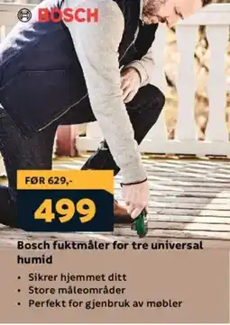 Megaflis BOSCH Fuktmåler for tre universal humid tilbud
