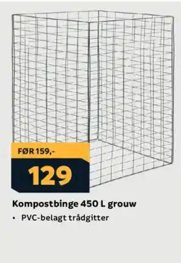 Megaflis Kompostbinge grouw tilbud