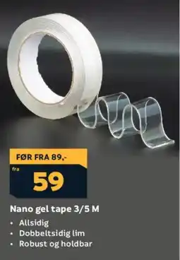 Megaflis Nano gel tape 3/5 m tilbud