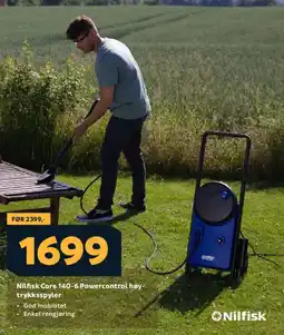 Megaflis NILFISK Core 140-6 powercontrol høy- trykksspyler tilbud