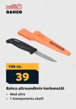Megaflis BAHCO Allroundkniv karbonstål tilbud