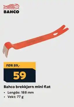 Megaflis BAHCO Brekkjern mini flat tilbud